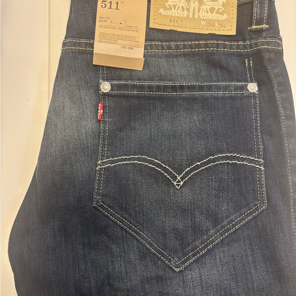 Levi's W 34 L33  511 Slim Jeans - Dark Denim